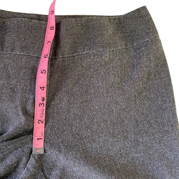 Chico’s size 0 reg trousers brown taupe cream herringbone straight leg pants - Picture 5 of 8